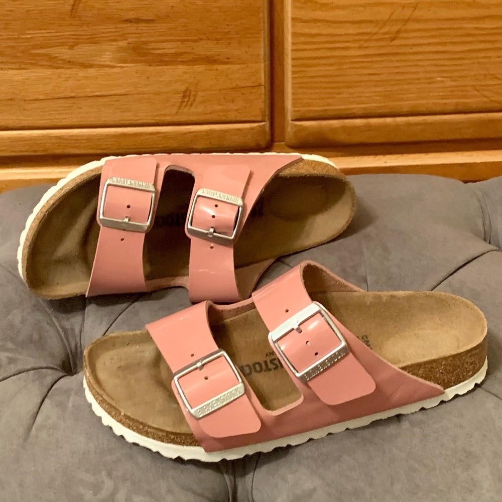 Rose Patent Birkenstock Arizona Birko-Flor 38N